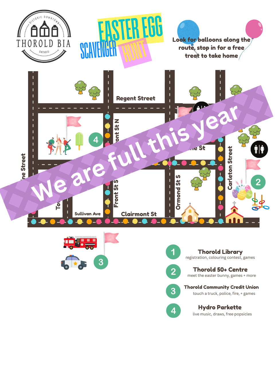 Waitlist Started! Sorry we are full this year! Easter Egg Scavenger Hunt