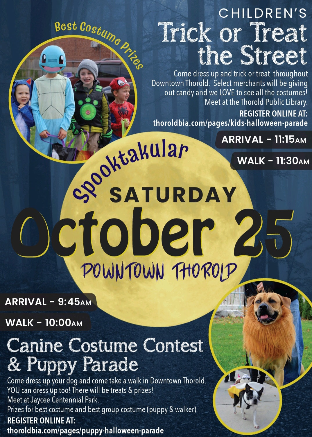 Canine Costume Contest & Puppy Parade - registration opens Sept 15th